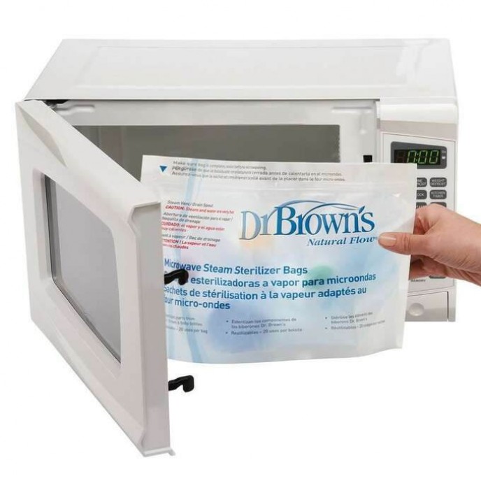 Dr Browns Microwave Sterilising Bags 5pk