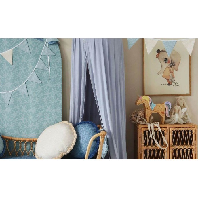 Bed Canopy Cloth Blue