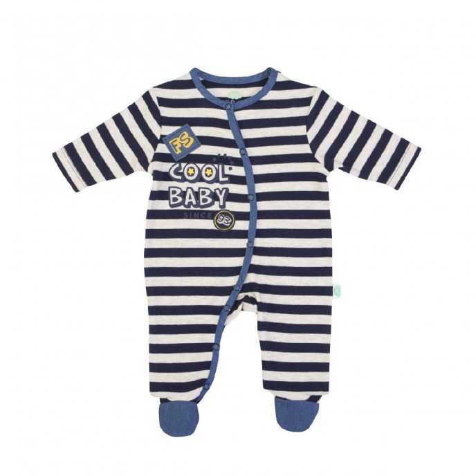 Babygrow Velour Cool Baby Navy