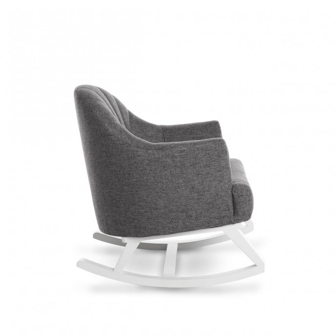 Obaby Rocking Chair Roundback - White with Grey