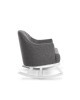 Obaby Rocking Chair Roundback - White with Grey