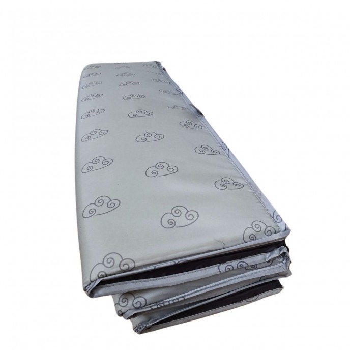 Chipolino Travel Cot Mattress Base Grey Clouds