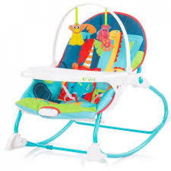 Chipolino Infant to Toddler Rocker Enjoy Blue Dino