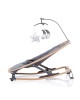 Chipolino Bouncer Rocker Velvet Wood and Graphite