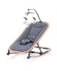 Chipolino Bouncer Rocker Velvet Wood and Graphite