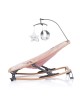 Chipolino Bouncer Rocker Velvet Wood and Rose