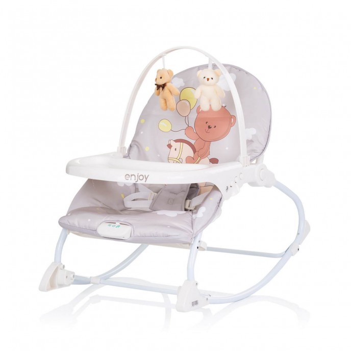 Chipolino Infant to Toddler Rocker Enjoy Beige Bear