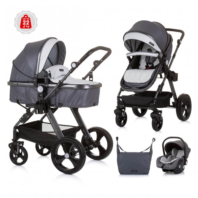 Chipolino Travel System Havana Silver Grey