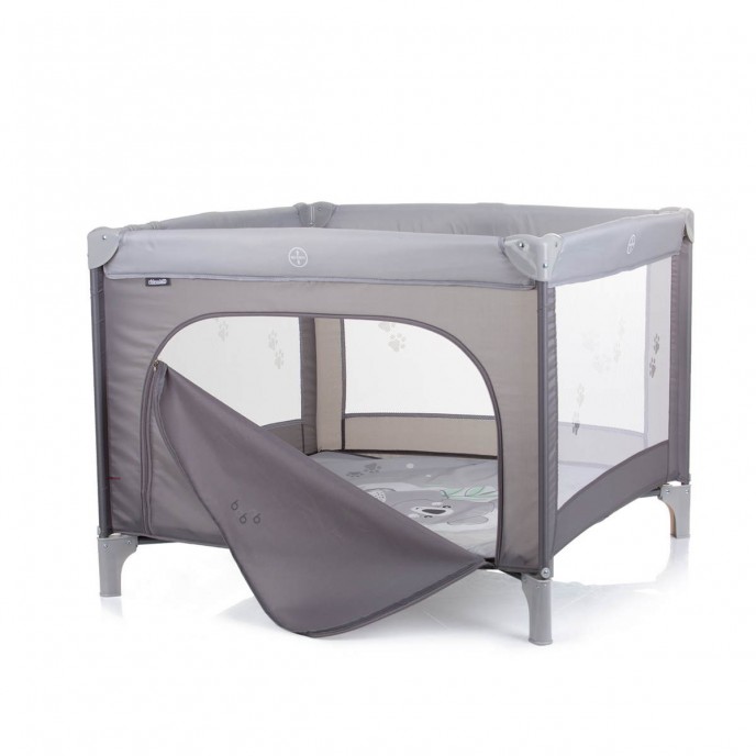 Chipolino Travel Cot Pop Up Square Koala Grey