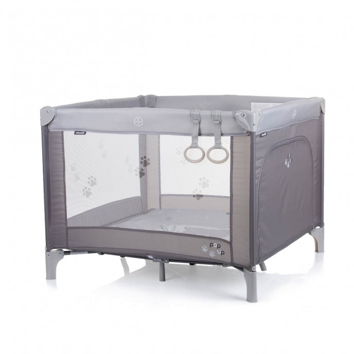 Chipolino Travel Cot Pop Up Square Koala Grey