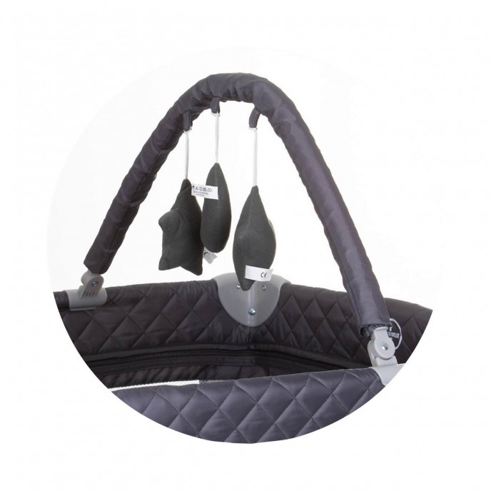 Chipolino Travel Cot Luna Ash Grey