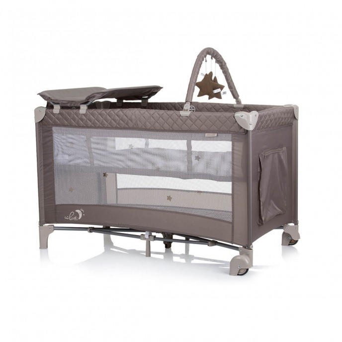 Chipolino Travel Cot Luna Macadamia