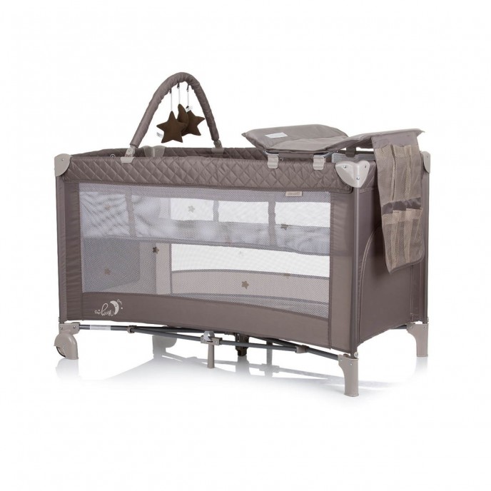 Chipolino Travel Cot Luna Macadamia