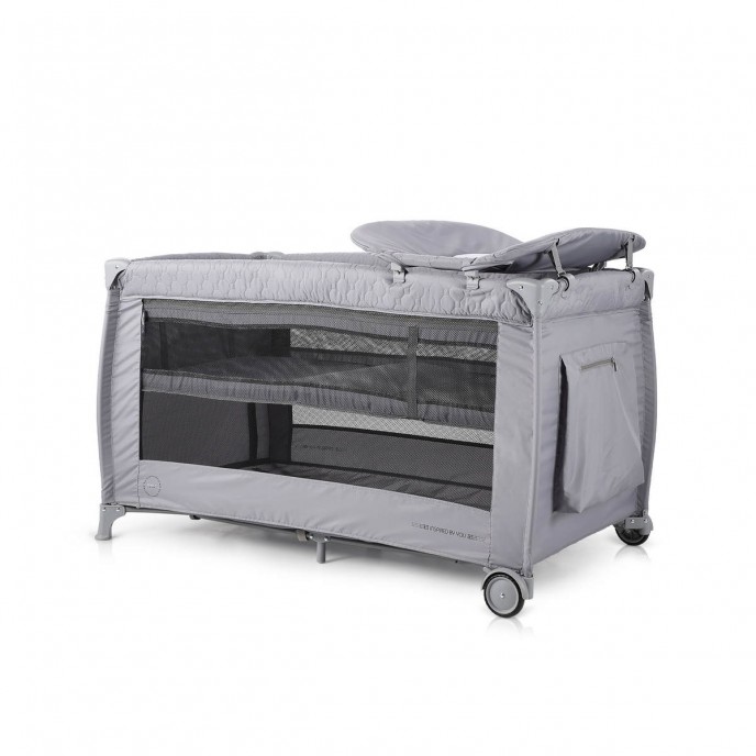 Chipolino Travel Cot Bella Ash Grey