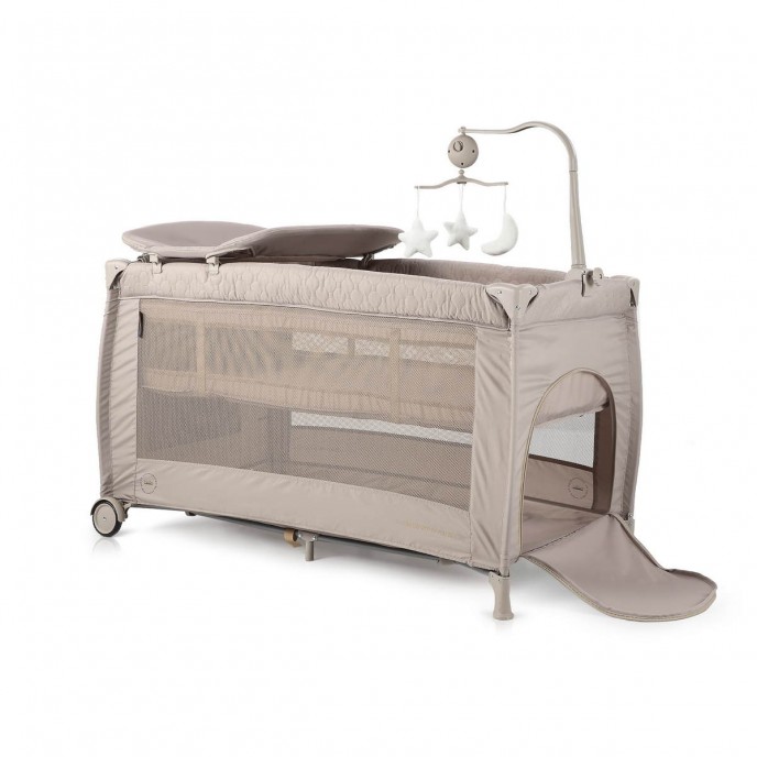 Chipolino Travel Cot Bella Macadamia