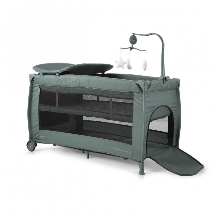 Chipolino Travel Cot Bella Pastel Green