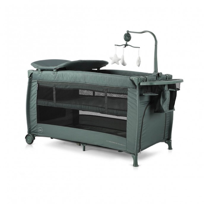 Chipolino Travel Cot Bella Pastel Green