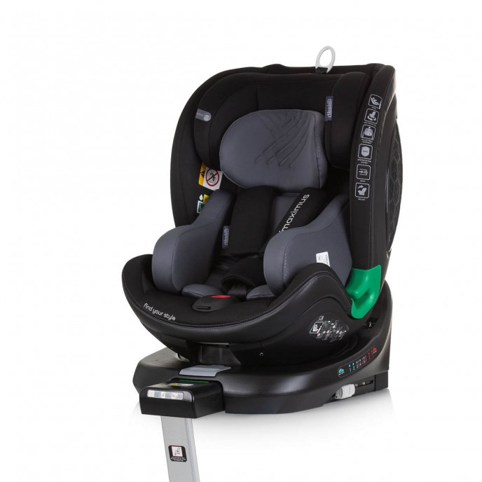 Chipolino Carseat I-Size ISOfix 360 Maximus Obsidian (40-150cm)