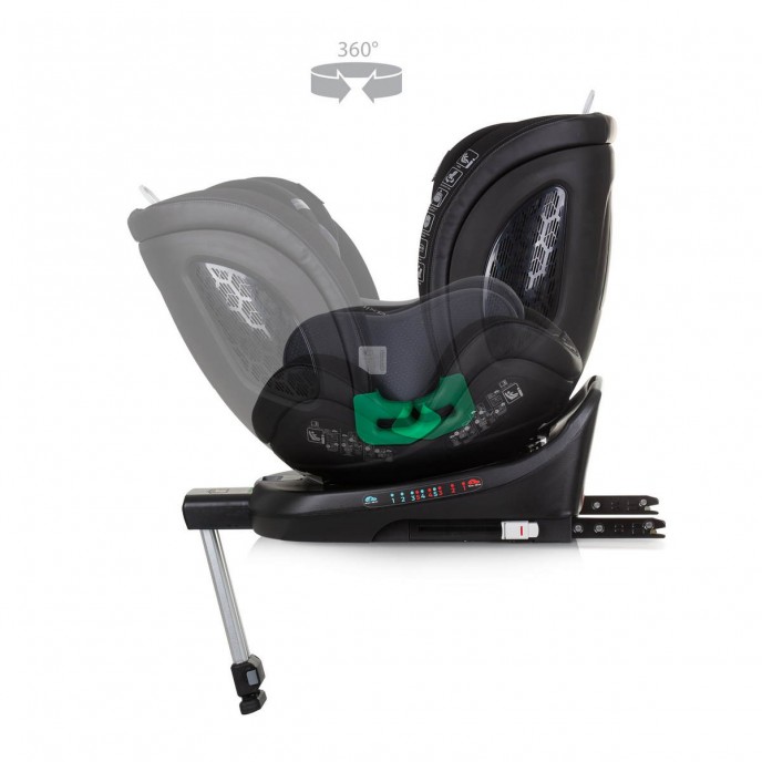 Chipolino Carseat I-Size ISOfix 360 Maximus Obsidian (40-150cm)