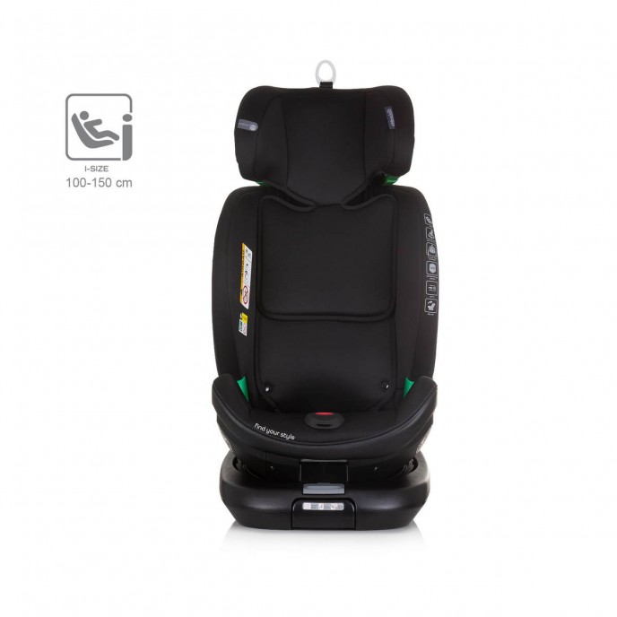 Chipolino Carseat I-Size ISOfix 360 Maximus Obsidian (40-150cm)