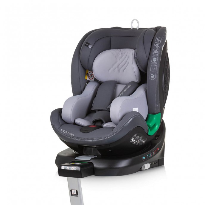 Chipolino Carseat I-Size ISOfix 360 Maximus Granite (40-150cm)