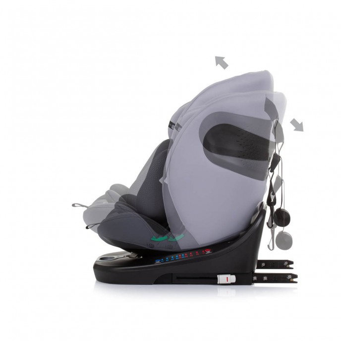 Chipolino Carseat I-Size ISOfix 360 Motion Granite (40-150cm)