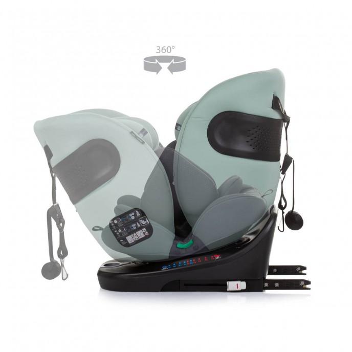 Chipolino Carseat I-Size ISOfix 360 Motion Pastel Green (40-150cm)