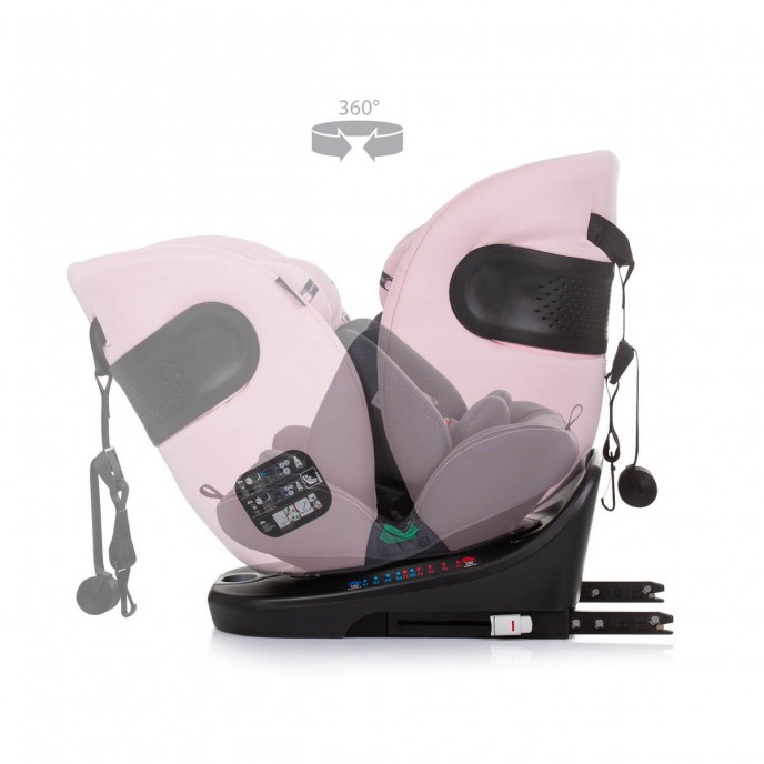 Chipolino Carseat I-Size ISOfix 360 Motion Flamingo (40-150cm)