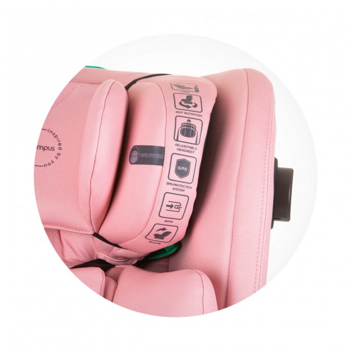 Chipolino Carseat I-Size ISOfix 360 Olympus Flamingo (40-150cm)