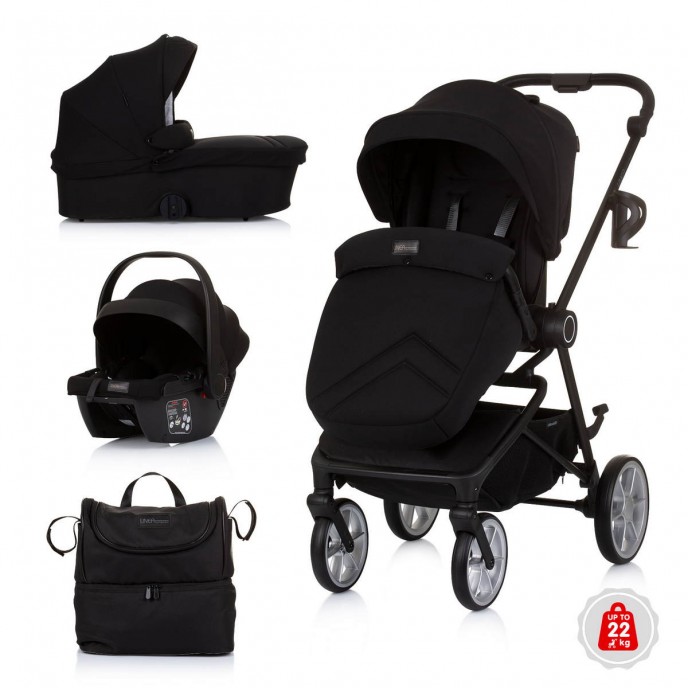 Chipolino Travel System Linea Obsidian