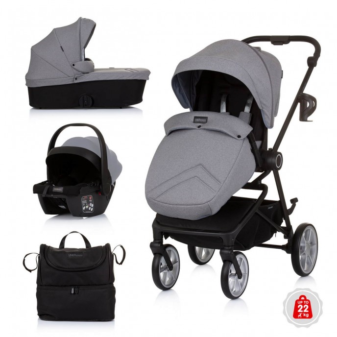 Chipolino Travel System Linea Ash Grey