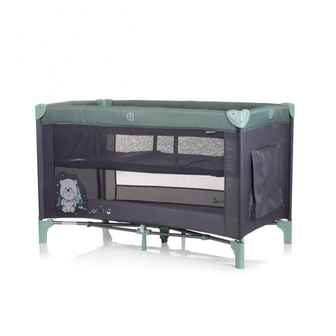 Chipolino Travel Cot Ariel Pastel Green