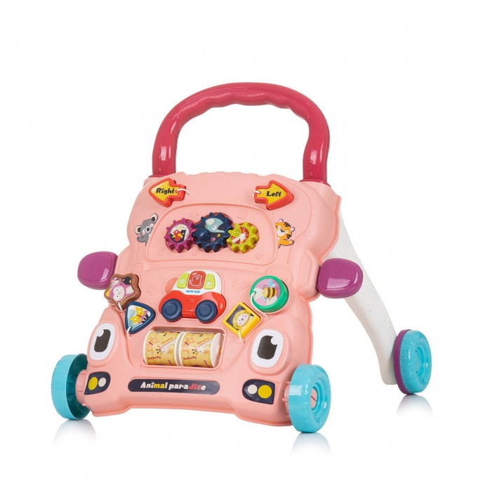 Chipolino Activity Walker Funny Animals Pink