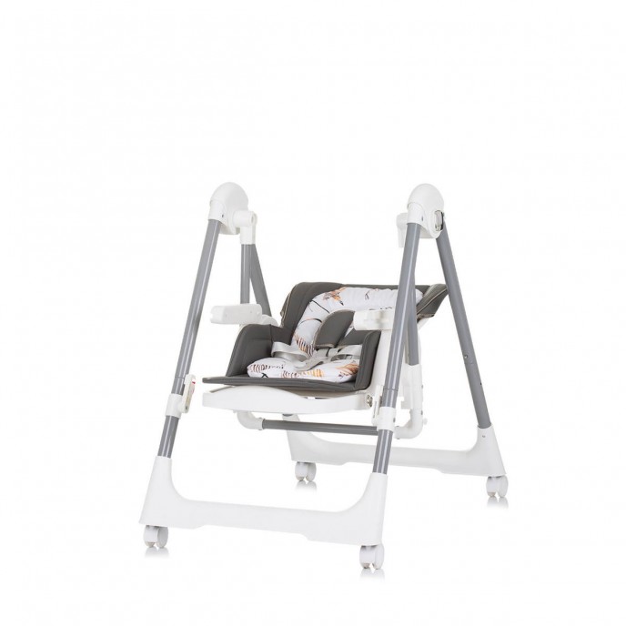 Chipolino Highchair and Swing Milkshake Ash Grey