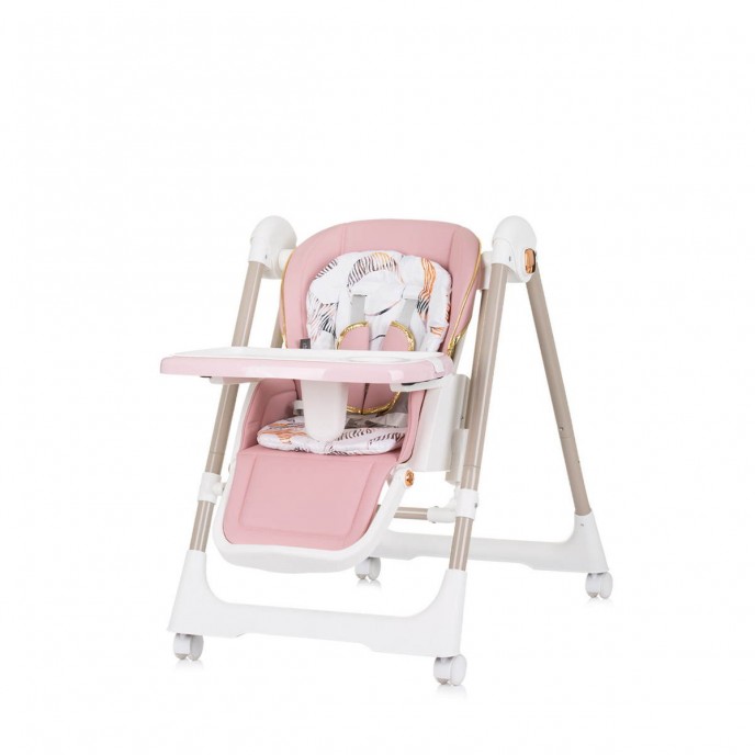 Chipolino Highchair and Swing Milkshake Flamingo