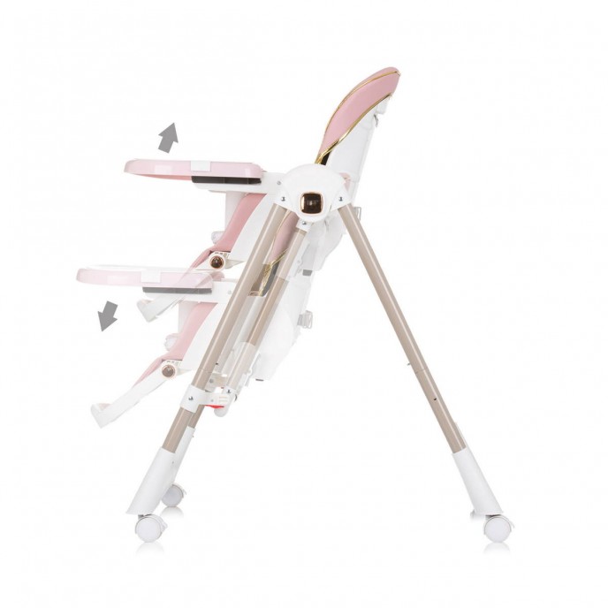 Chipolino Highchair and Swing Milkshake Flamingo