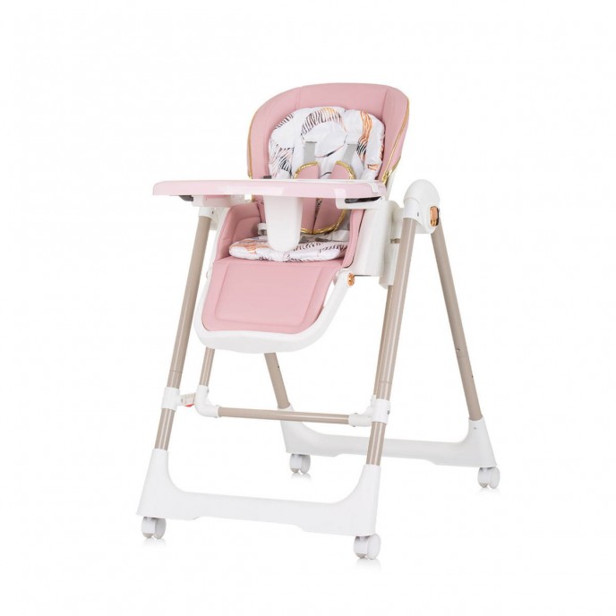 Chipolino Highchair and Swing Milkshake Flamingo