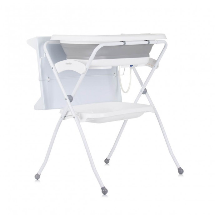 Chipolino Changer Unit with Foldable Bath Fiore Grey