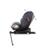 Chipolino Carseat I-Size ISOfix 360 Tourino Grey Mix (40-150cm)