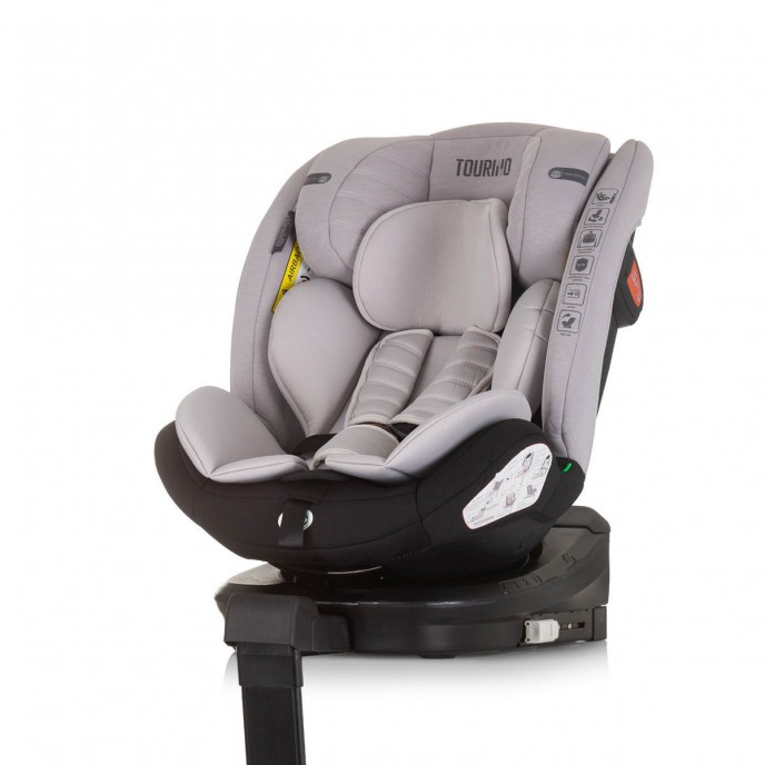 Chipolino Carseat I-Size ISOfix 360 Tourino Ash Grey (40-150cm)