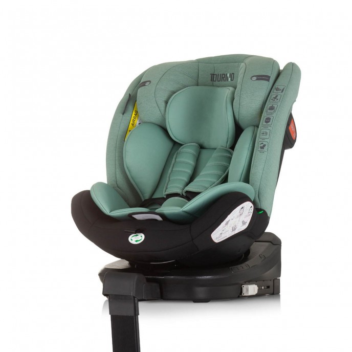 Chipolino Carseat I-Size ISOfix 360 Tourino Pastel Green (40-150cm)