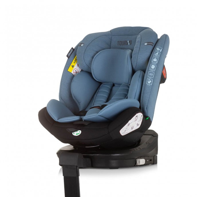 Chipolino Carseat I-Size ISOfix 360 Tourino Blue (40-150cm)