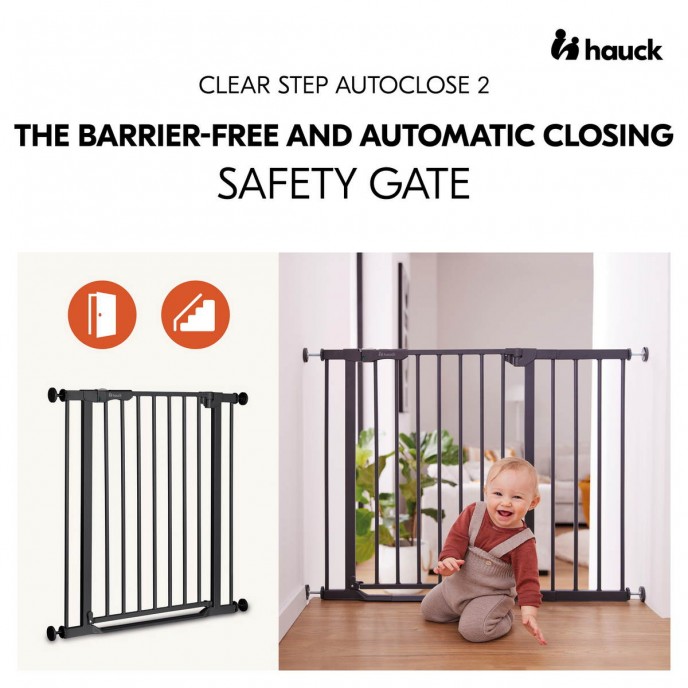 Hauck Gate Clear Step Autoclose 2 Black