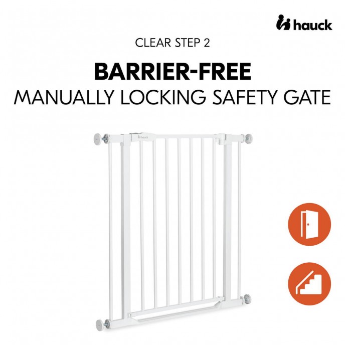 Hauck Gate Clear Step 2 White