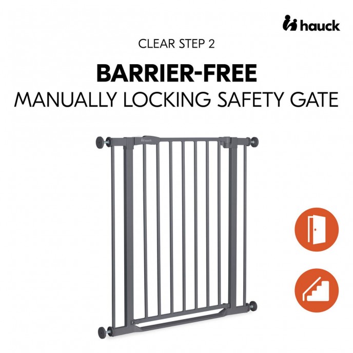 Hauck Gate Clear Step 2 Dark Grey