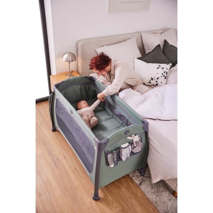 Hauck Travel Cot Play n Relax Centre Dark Green