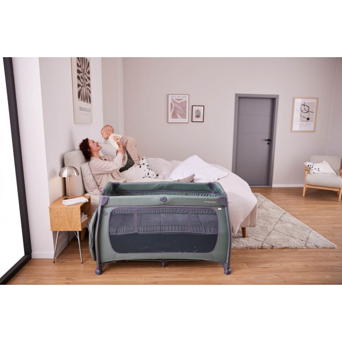 Hauck Travel Cot Play n Relax Centre Dark Green