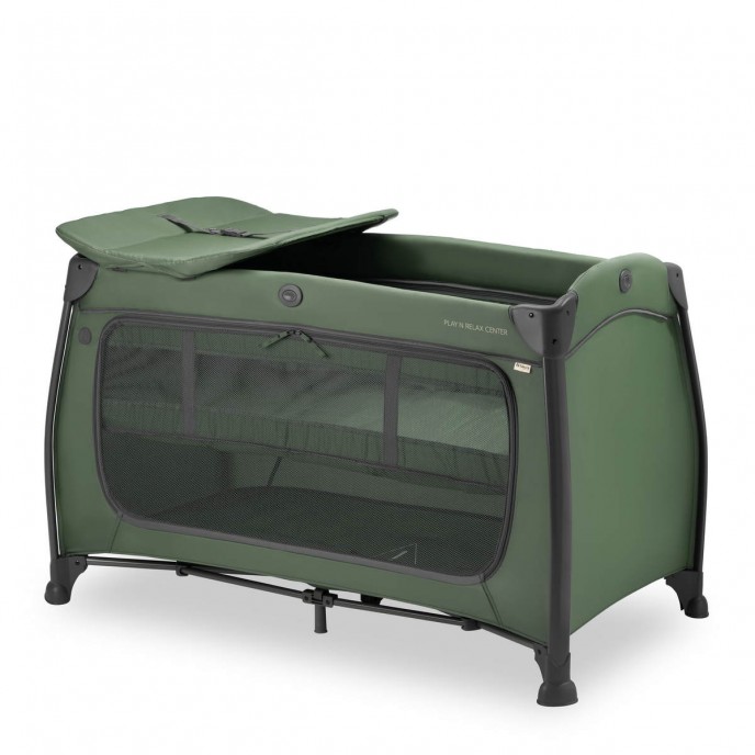 Hauck Travel Cot Play n Relax Centre Dark Green