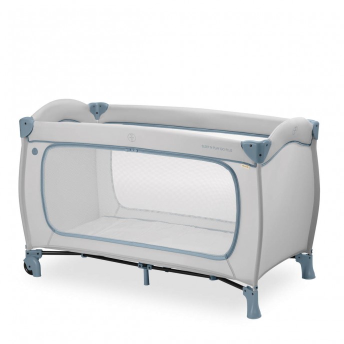 Hauck Travel Cot Sleep n Play Go Plus Dusty Blue