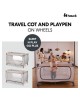 Hauck Travel Cot Sleep n Play Go Plus Dusty Cork